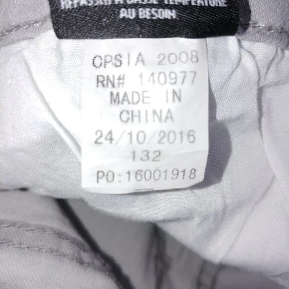 Hudson Girls Straight Leg Jeans Size 14 Gray Stretch Mid Rise Denim - Picture 8 of 12